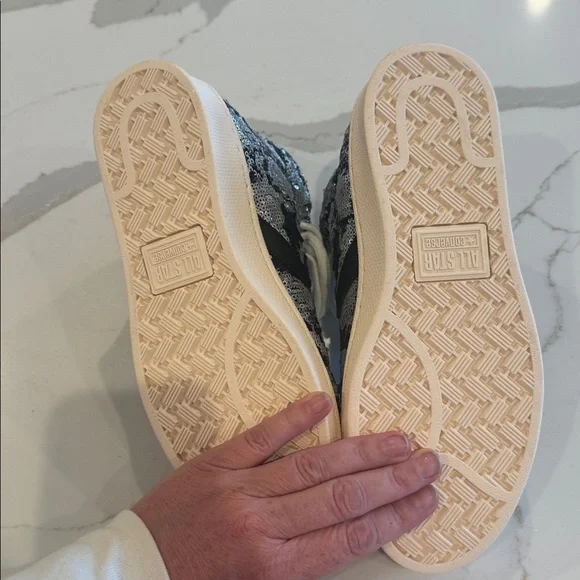 Converse Monochrome Sequin High-Tops - Picture 4 of 5